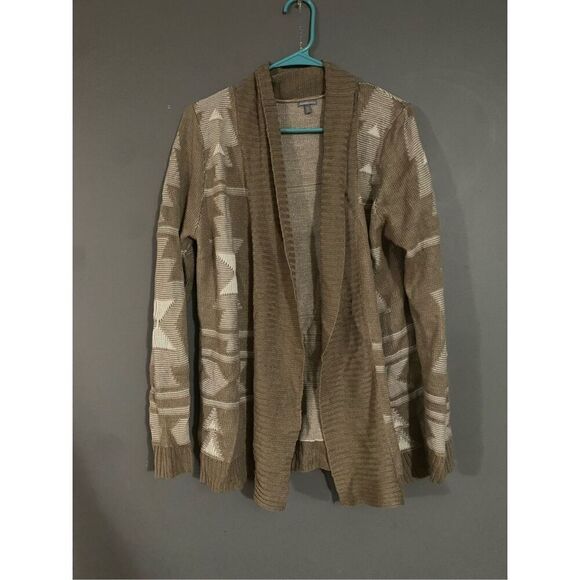 Charlotte Russe Aztec Print Open Front Cardigan Size Medium - Picture 1 of 5